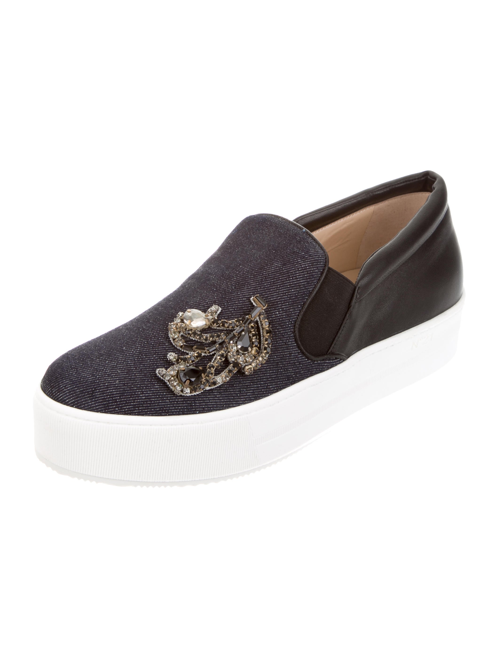 flatform sneakers no 21 embellished flatform slip on sneakers w tags flatform sneakers no 21 embellished flatform slip on sneakers w tags