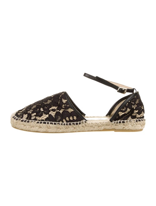 Nº 21 Lace Ankle Strap Espadrilles Black