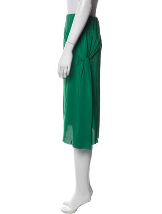 Nº 21 Pleated Accents Knee-Length Skirt