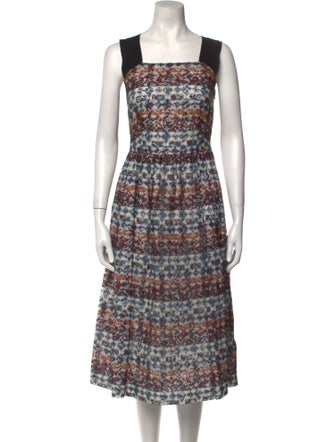Nº 21 Printed Midi Length Dress