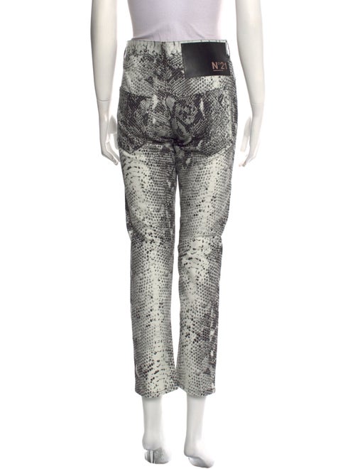 Nº 21 Animal Print Straight Leg Pants