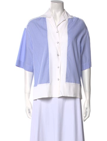 Nº 21 Tops Colorblock Pattern Three-Quarter Sleeve Button-Up Top Us4, It40 | S