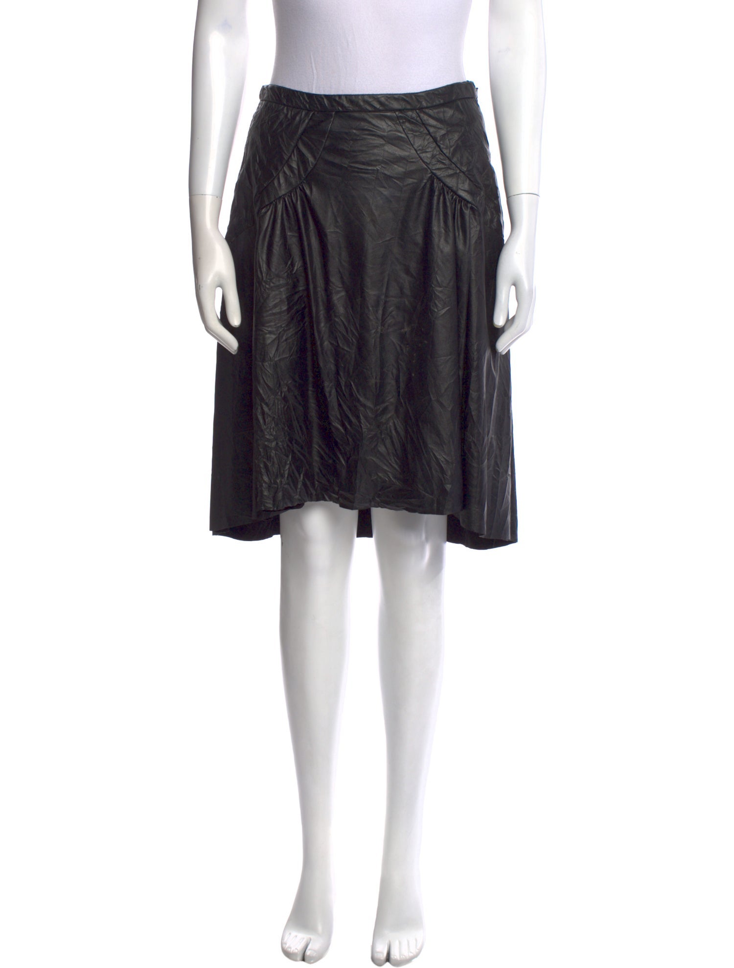 Nº 21 Pleated Accents Knee-Length Skirt