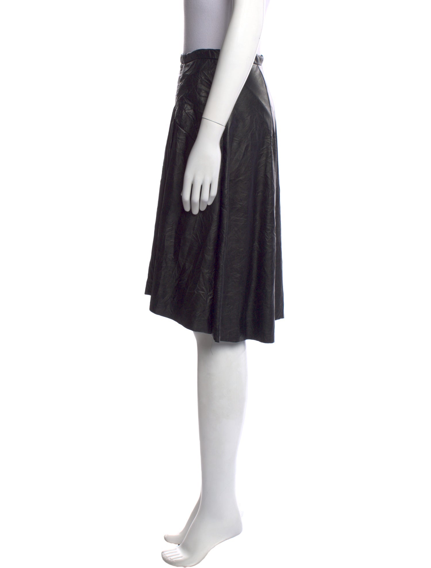 Nº 21 Pleated Accents Knee-Length Skirt