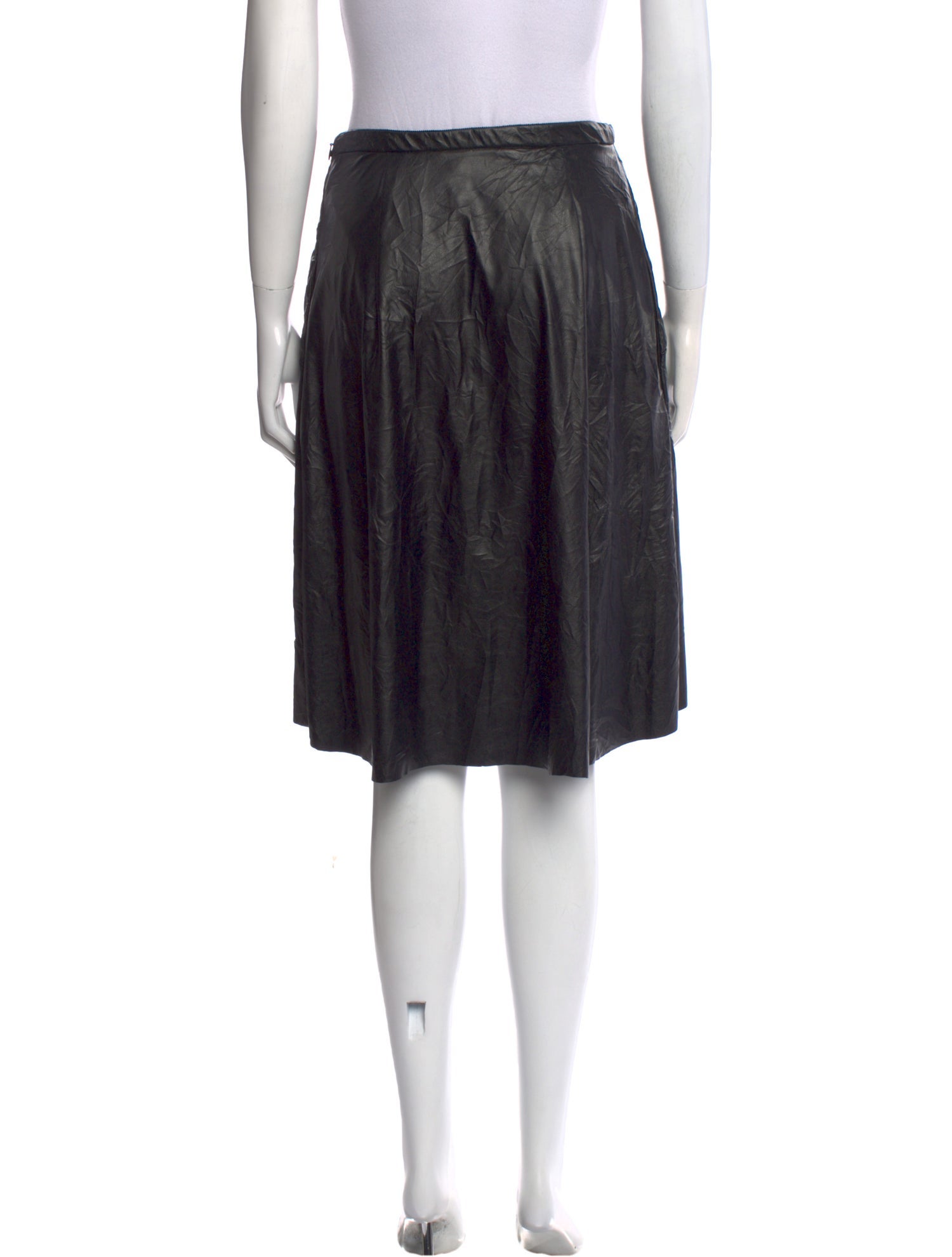 Nº 21 Pleated Accents Knee-Length Skirt