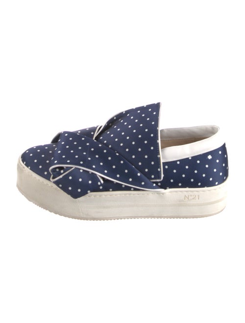 Nº 21 Satin Polka Dot Print Sneakers