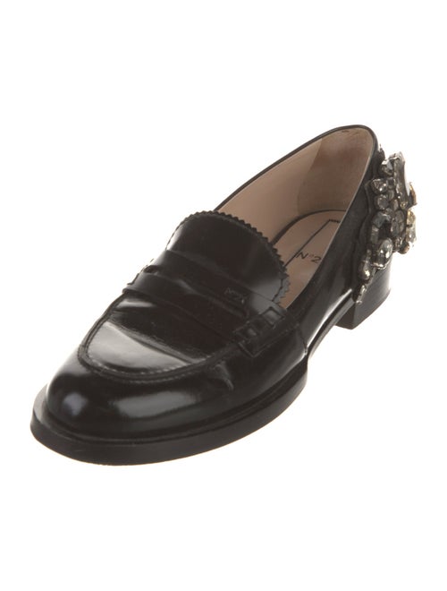 Nº 21 Leather Crystal Embellishments Loafers