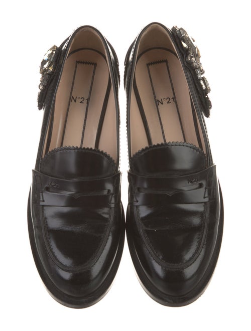 Nº 21 Leather Crystal Embellishments Loafers