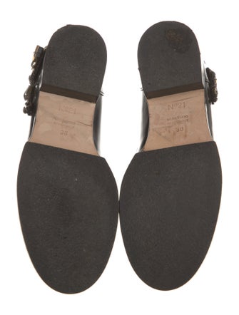 Nº 21 Leather Crystal Embellishments Loafers