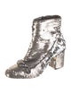 Nº 21 Sequins Crystal Embellishments Combat Boots