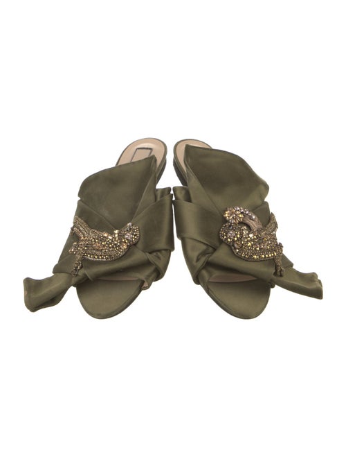 Nº 21 Satin Crystal Embellishments Slides