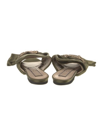 Nº 21 Satin Crystal Embellishments Slides