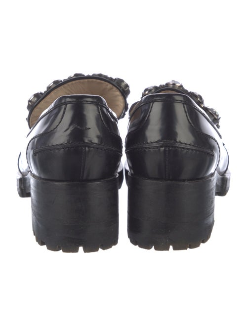Nº 21 Leather Crystal Embellishments Loafers
