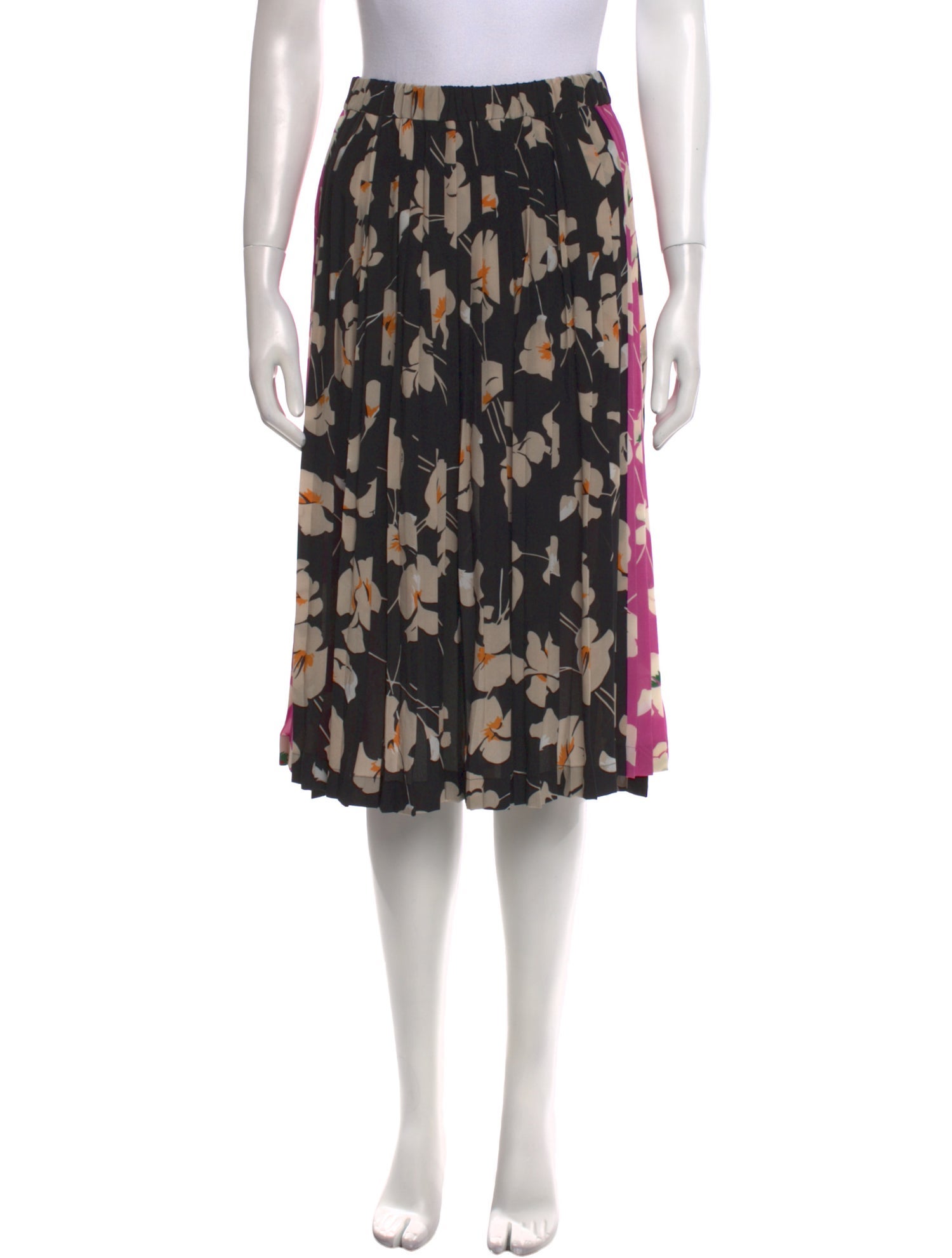 Nº 21 Silk Knee-Length Skirt