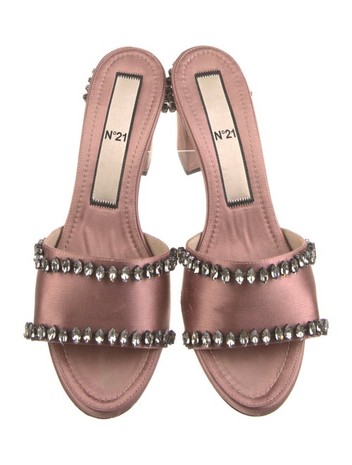 Nº 21 Satin Crystal Embellishments Slides