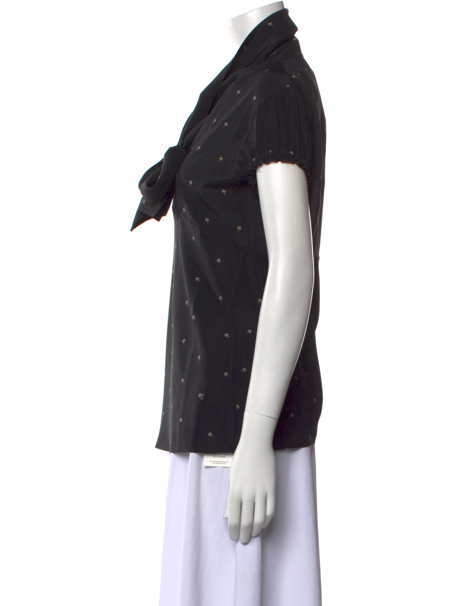 Nº 21 Silk Printed Button-Up Top