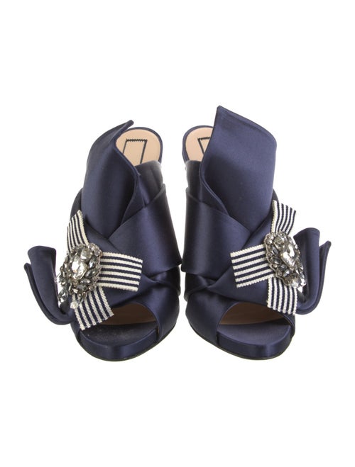 Nº 21 Satin Crystal Embellishments Slides