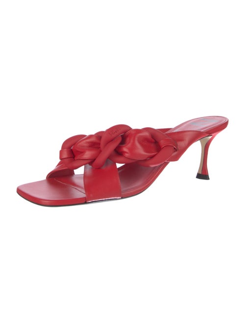 Nº 21 Leather Braided Accents Slides