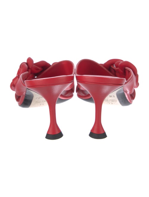 Nº 21 Leather Braided Accents Slides