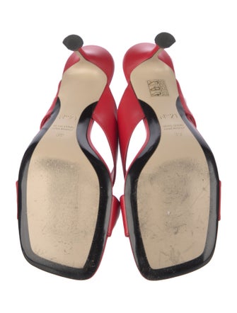 Nº 21 Leather Braided Accents Slides