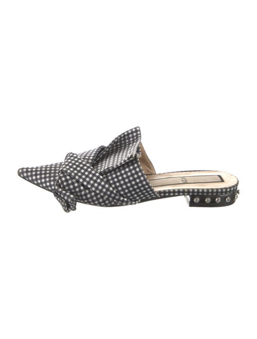 Nº 21 Plaid Print Crystal Embellishments Mules