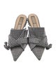 Nº 21 Plaid Print Crystal Embellishments Mules