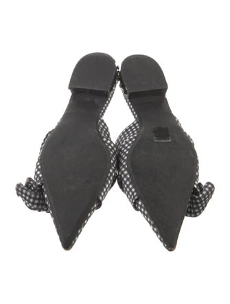 Nº 21 Plaid Print Crystal Embellishments Mules