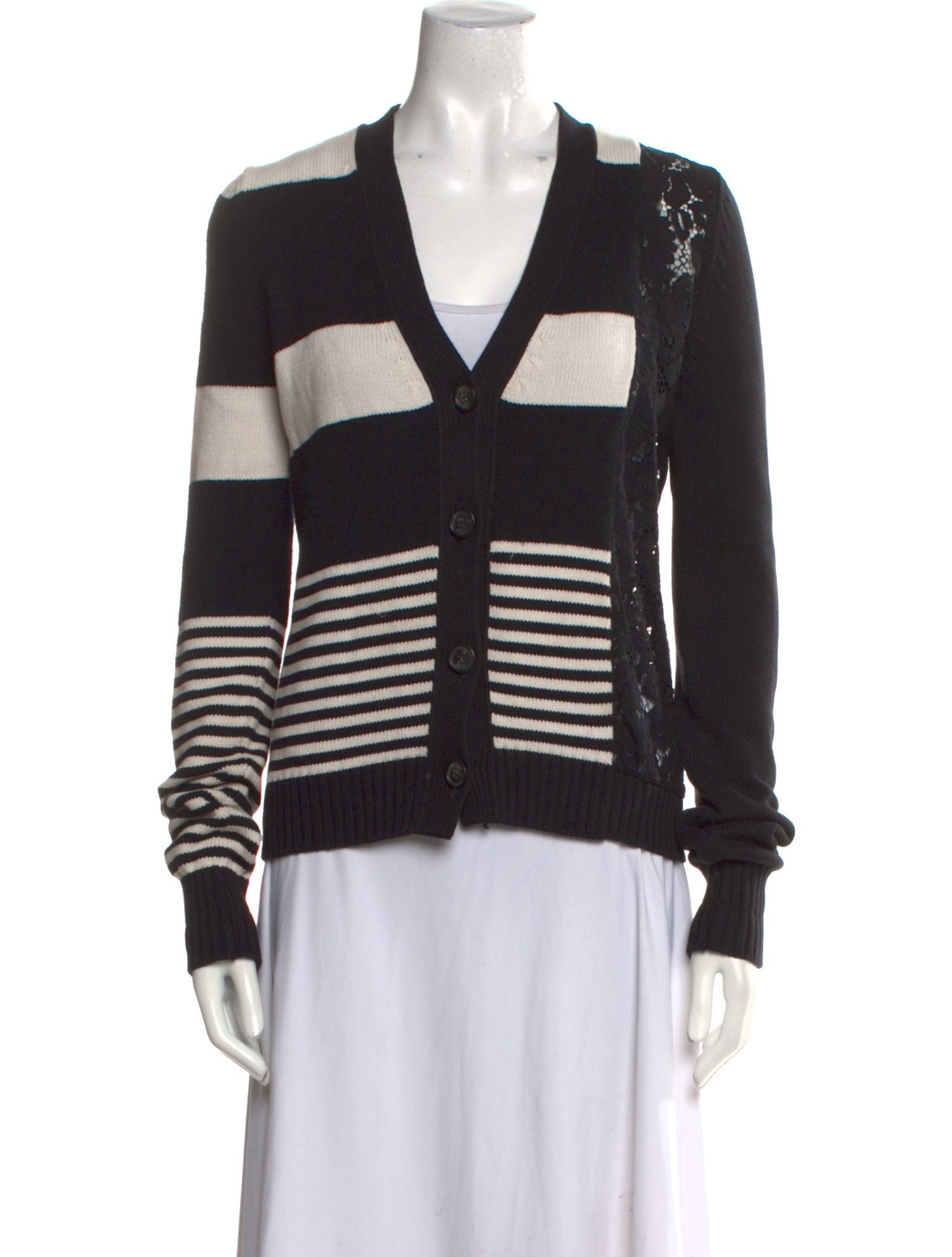 Nº 21 Striped V-Neck Sweater