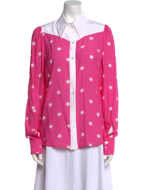 Nº 21 Silk Printed Button-Up Top