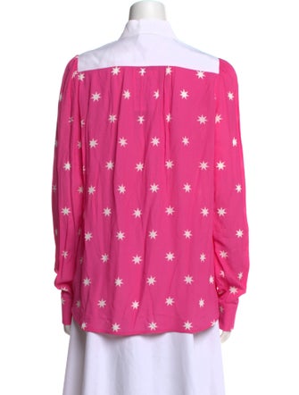 Nº 21 Silk Printed Button-Up Top