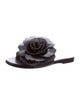 Nº 21 Leather Floral Print Slides