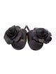 Nº 21 Leather Ruffle Embellishment Slides