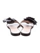 Nº 21 Leather Ruffle Embellishment Slides