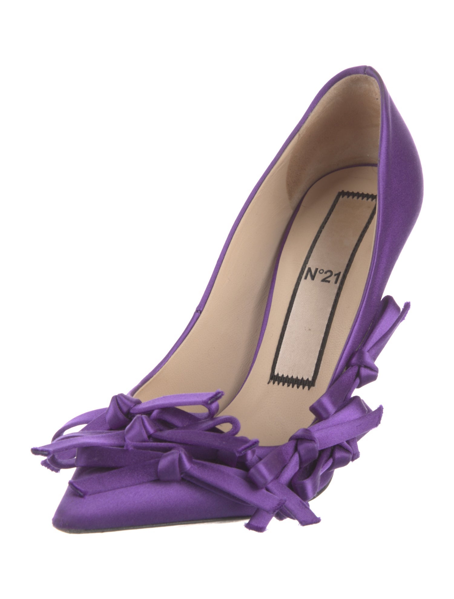 Nº 21 Satin Printed Pumps
