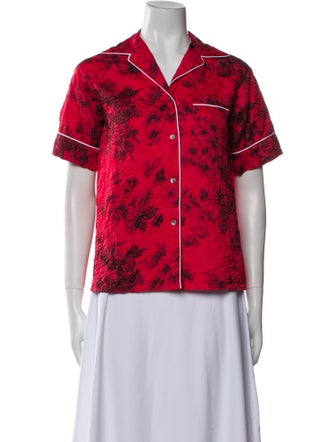 Nº 21 Floral Print Ruffle Embellishment Lounge Set