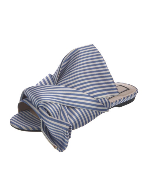 Nº 21 Satin Striped Slides