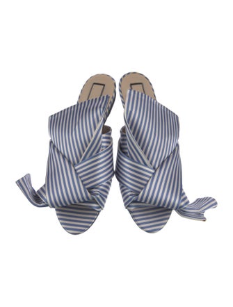 Nº 21 Satin Striped Slides