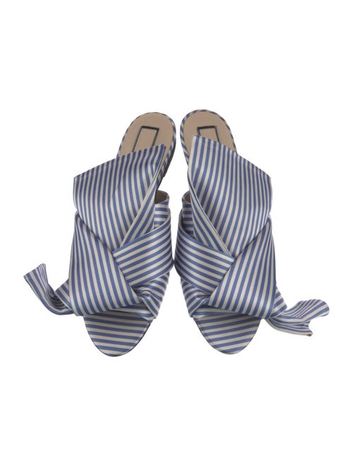 Nº 21 Satin Striped Slides