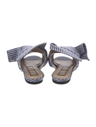 Nº 21 Satin Striped Slides