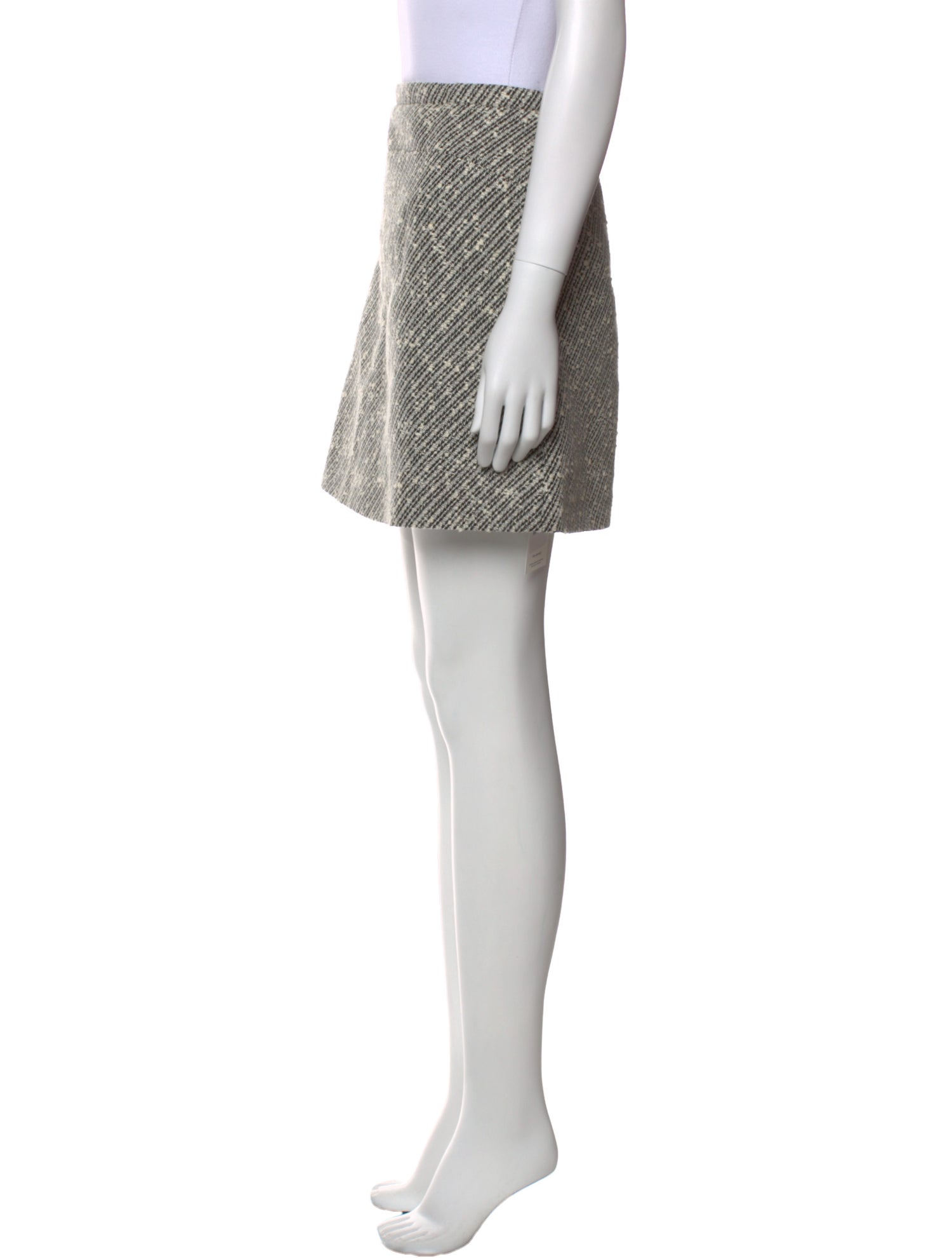 Nº 21 Tweed Pattern Mini Skirt