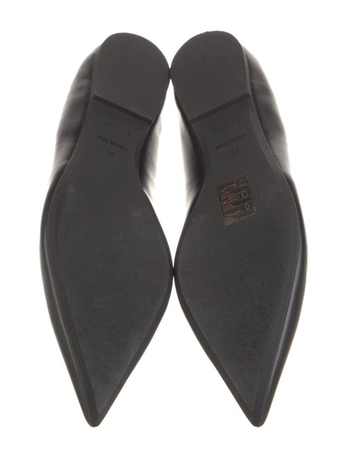 Nº 21 Leather Chain-Link Accents Mary Jane Flats