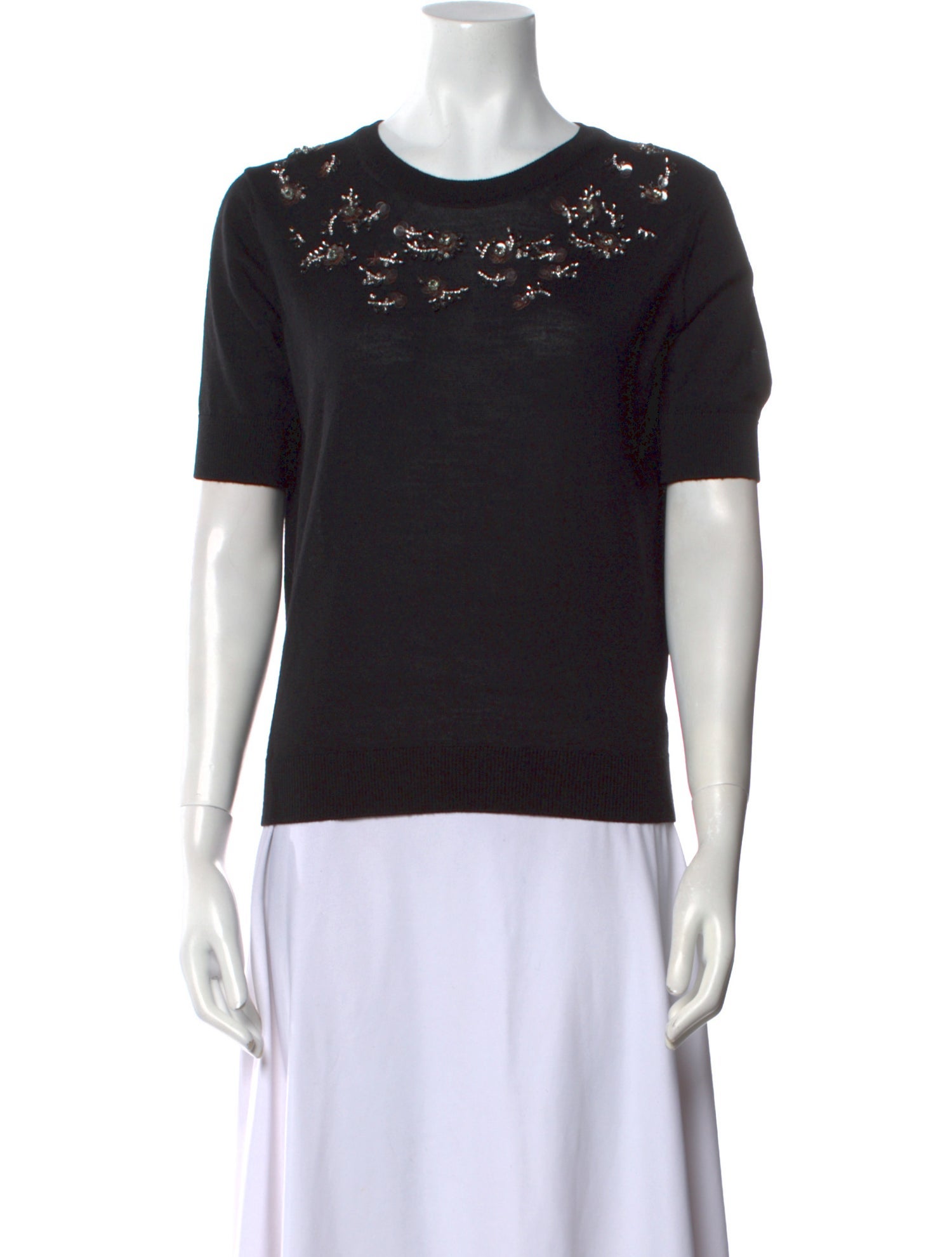 Nº 21 Virgin Wool Scoop Neck Sweater