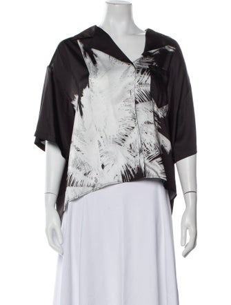 Nº 21 Printed V-Neck Top