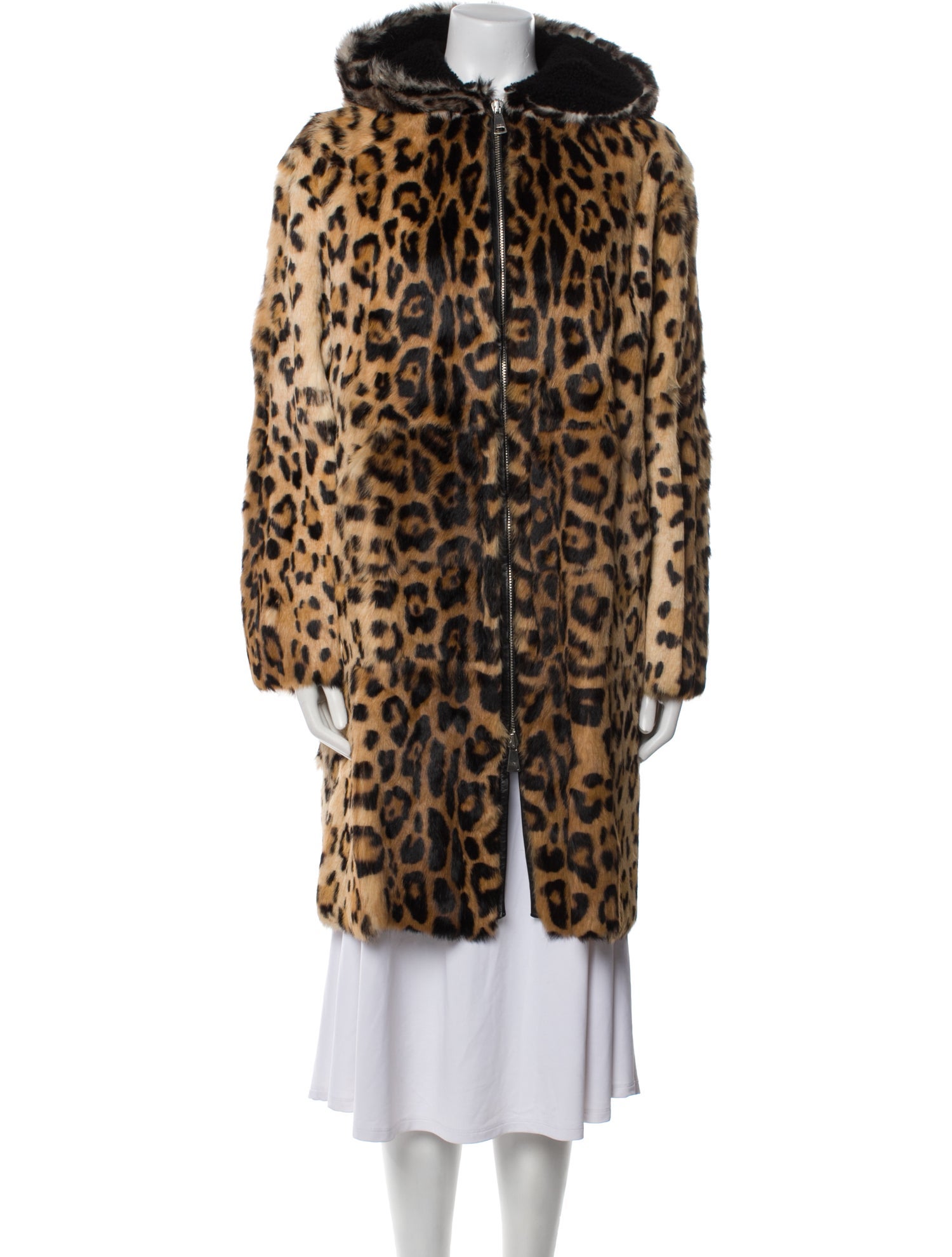 Nº 21 Fur Animal Print Fur Coat