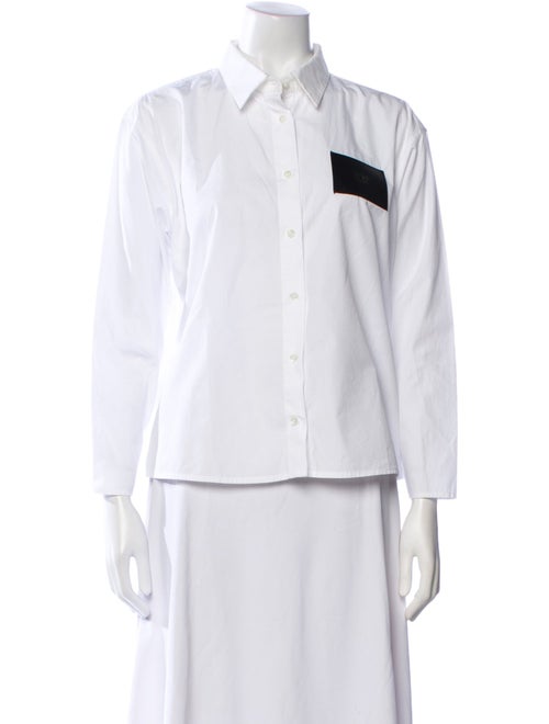 Nº 21 Three-Quarter Sleeve Button-Up Top