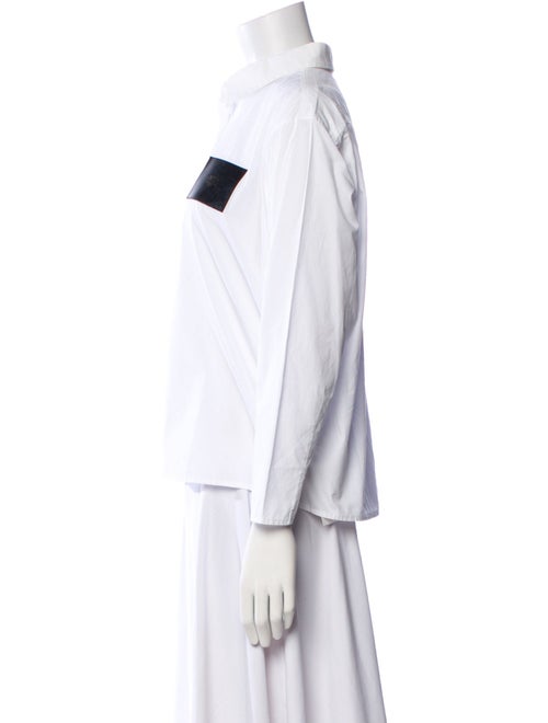 Nº 21 Three-Quarter Sleeve Button-Up Top