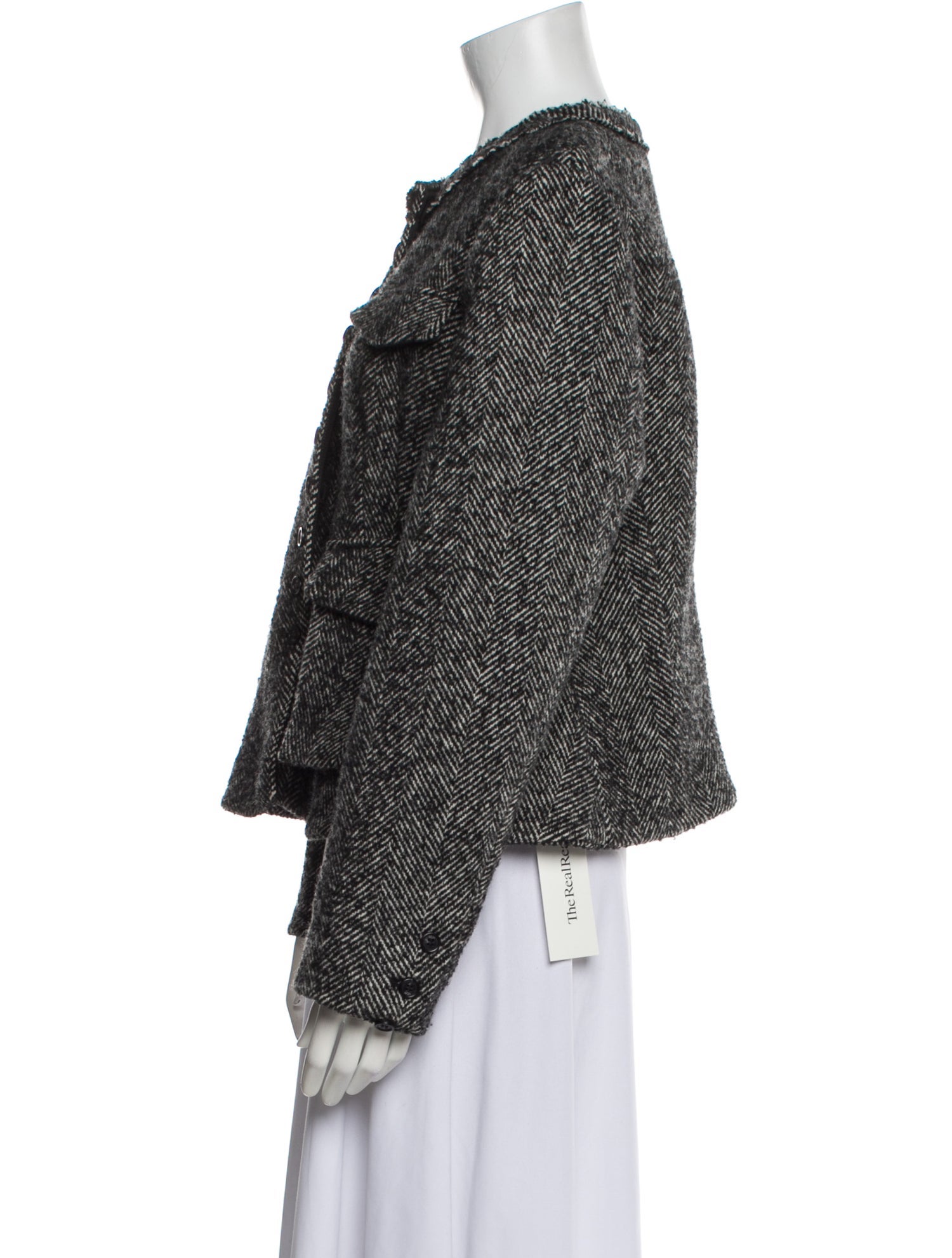 Nº 21 Wool Tweed Pattern Evening Jacket