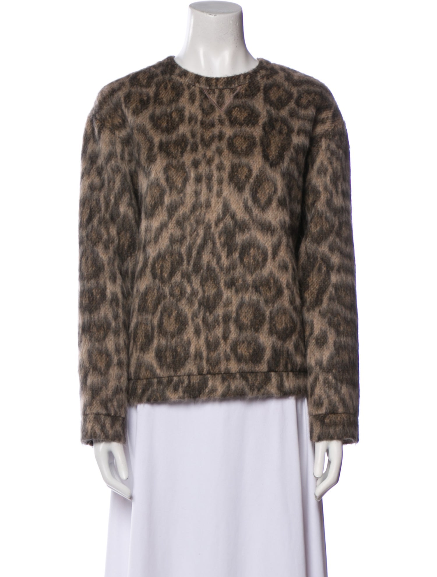 Nº 21 Alpaca Animal Print Sweater