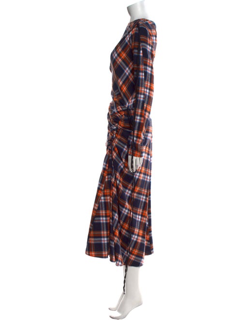 Nº 21 Plaid Print Long Dress