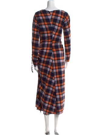 Nº 21 Plaid Print Long Dress